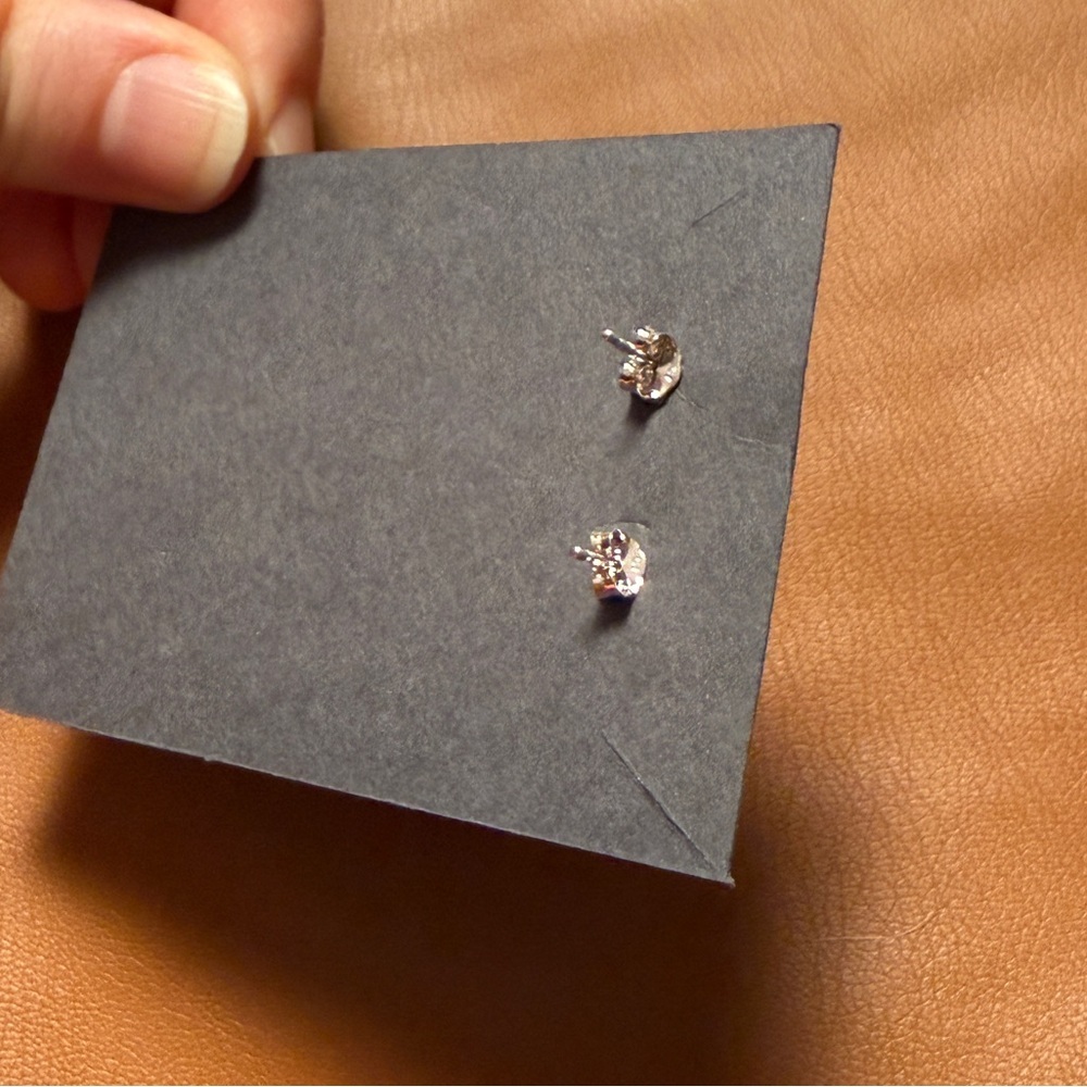 Brilliant Earth Lab Grown Diamond 1/4 Carat Silver Stud Earrings - Picture 9 of 10